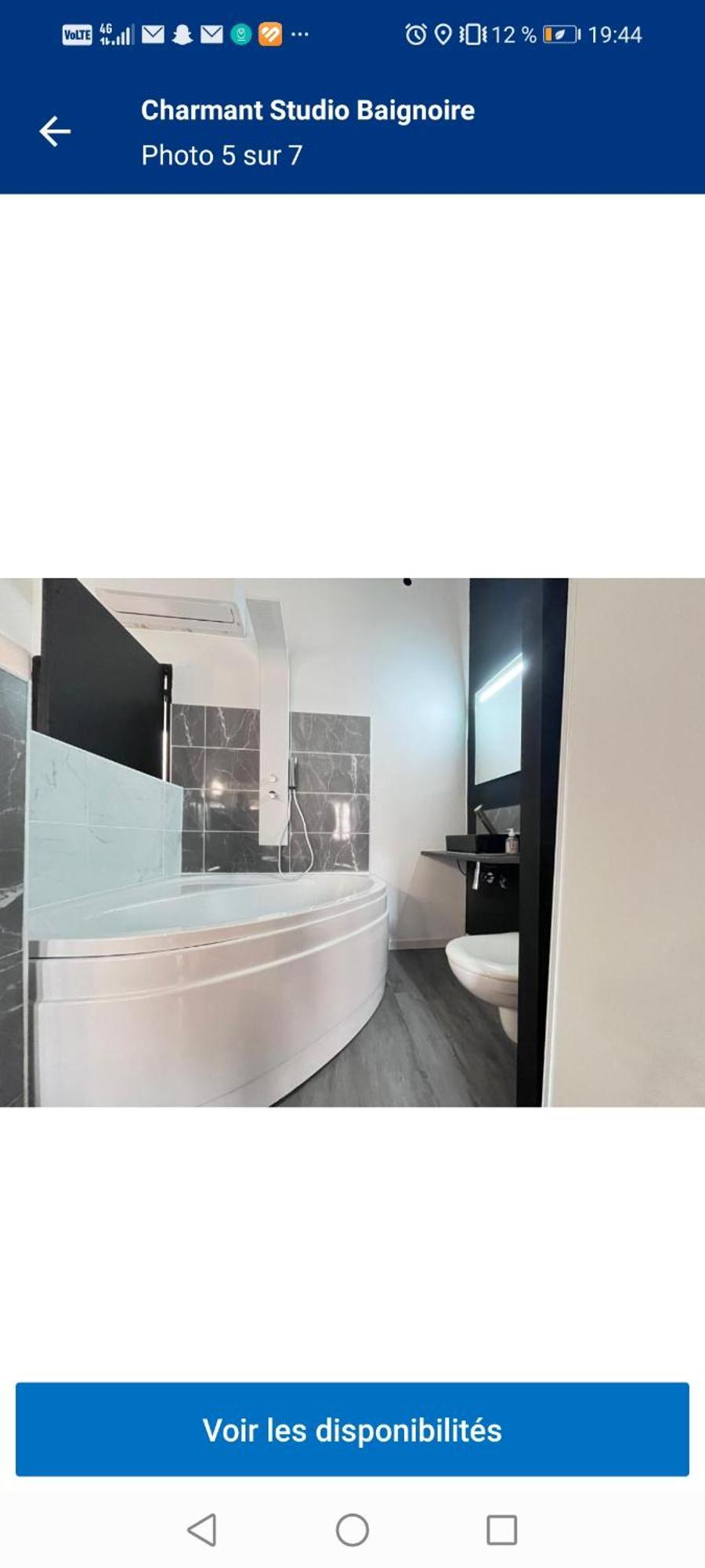 Charmant Studio Baignoire Narbonne Exteriör bild